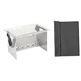 【Multifonctions】 : barbecue de bois vous permet de profiter du plaisir des grillades et du thé