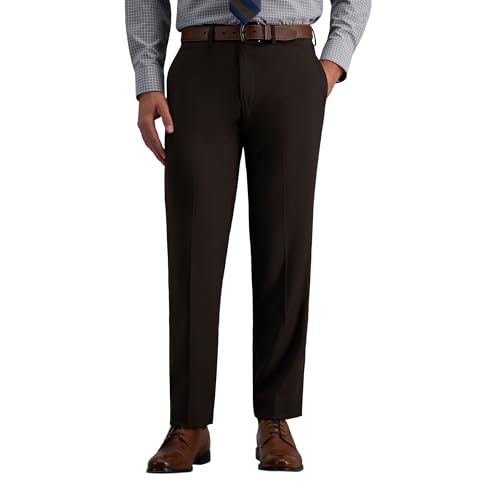 Haggar Men’s JMH Premium Stretch Tailored Fit Suit Separates - Pants and Jackets, 40x32 Chocolate