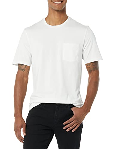 Image of Amazon Essentials Men's Short-Sleeve Crewneck Pocket T-Shirts, Pack of 2
