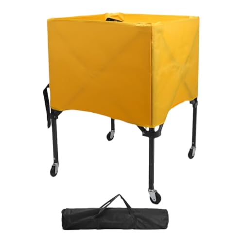 Carro para balones plegable con ruedas multidireccionales de aluminio