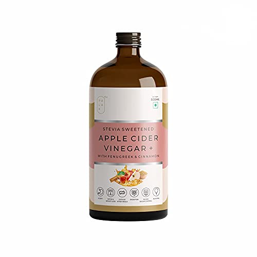 Boomers New Apple Cider Vinegar (Stevia, Fenugreek, Cinnamon), Unpasteurized, with Live Enzymes, for Weight Loss, Healthy Skin & Digestion
