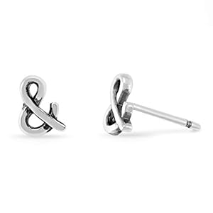 Boma Jewelry Sterling Silver & Ampersand Stud Earrings