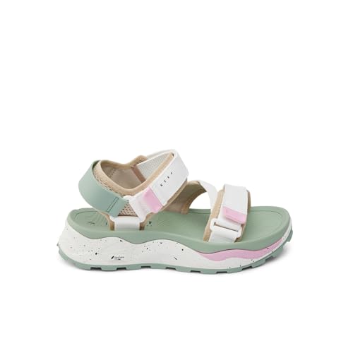 Image of REEF Cross Shore Womens Casual Sport Sandal, Adjustable Straps, Supportive Footbed, No Slip Traction