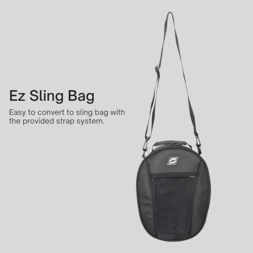Image of SOLACE Daypack Mini Magnetic Tank Bag for Motorcycles, 10 L, 1680 Denier Polyester, with Shoulder Strap | Shape Keeping semi-Rigid Outer Shell | with Free RainLiner Cover