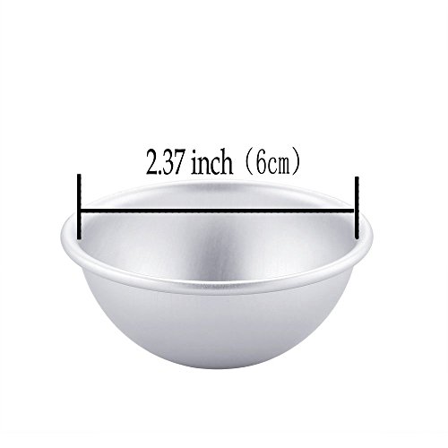 WARMBUY 12 Pcs Diy Metal Bath Bomb Molds, Set Of 6