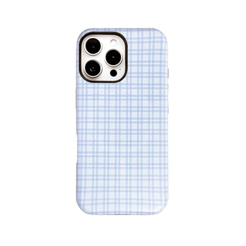 Coque iPhone 16 Pro Max vichy pastel MagSafe antichoc 2 couches
