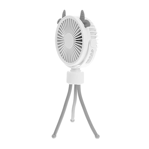 VICASKY Tripod Handheld Fan for Stroller and 3 Speeds Sturdy and Safe for Ages White