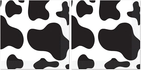 Image of Beistle Cow Print and Design Beverage Napkins (Pack of 2)