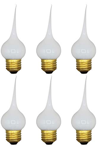Creative Hobbies 7194WSA Large Medium Base Silicone Light Bulbs 7.5 Watt Individually Boxed Wholesale Pack of 6 Bulbs