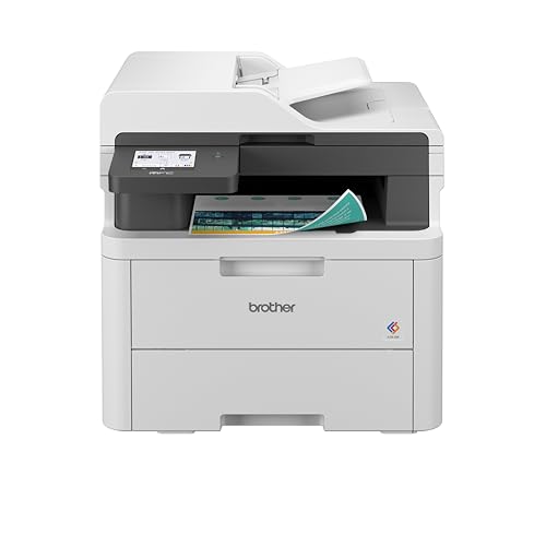 Brother Wireless All in One Printer MFC-L3720CDW with Advanced LED Color Laser Print ADF Duplex & Mobile Printing High Yield Ink Toner