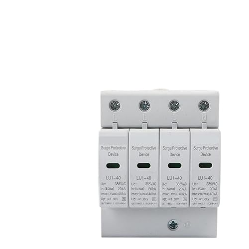 Parafoudre basse tension 4P 20KA-40KA avec fixation sur rail de guidage 385V