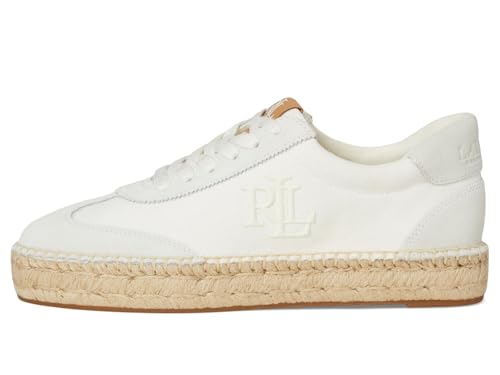 Image of Lauren Ralph Lauren Women's Luize Canvas and Suede Espadrille Sneakers