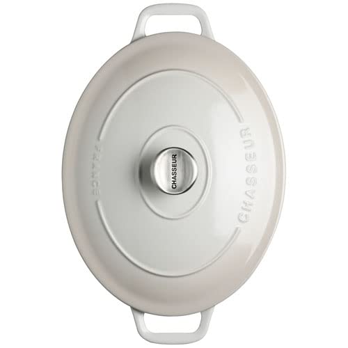 Cocotte ovale 33cm 7L10 Chasseur Macadamia