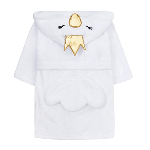 Childrens/Girls Novelty Swan Dressing Gown with Tail and Crown2