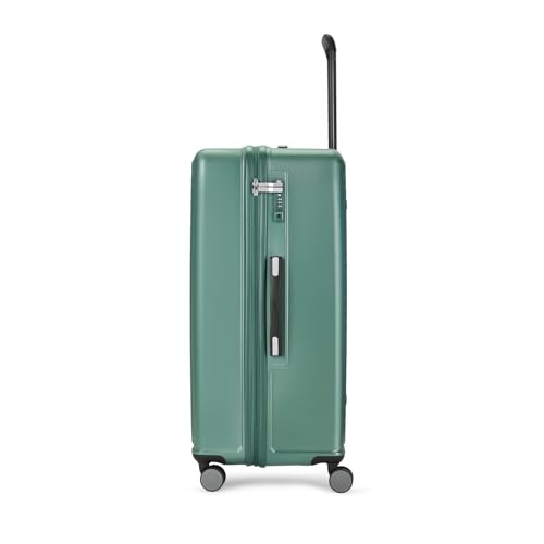 Image of Skybags Plastic Spinner Trunk Check-in Trolley Bag, 78cm | Large Hardsided Luggage with Smooth 8-Wheel & TSA Lock | Suitcase for Travel | 5-Year International Warranty (Green)
