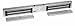 Rutherford Controls 8372 28 Double Minimag Brushed Anodized Aluminum Electromagnetic Lock, 12/24 VDC (Pack of 1)