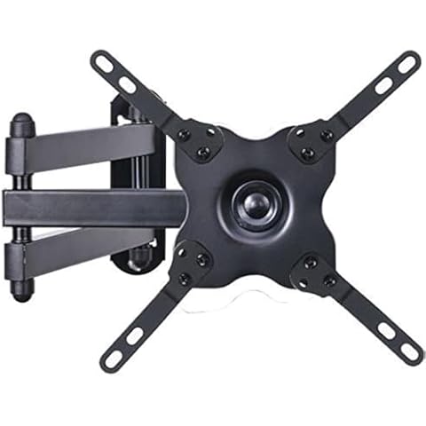 VideoSecu TV Wall Mount Monitor Bracket with Full Motion Articulating Tilt Arm 15" Extension for Most 27" 30" 32" 35" 37" 39" 40" LCD LED TVs with VESA 200x200 ML14B WS2 Cover