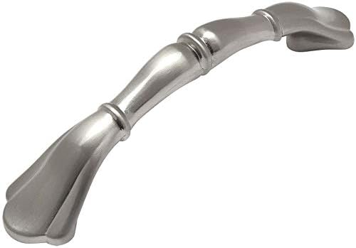 10 Pack - Cosmas 8807SN Satin Nickel Cabinet Hardware Handle Pull - 3" Inch (76mm) Hole Centers
