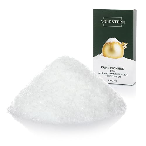 Nordstern Kunstschnee Dekoschnee 1000 ml - Täuschend echter Schnee...