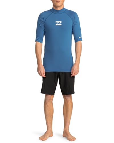 Licra de manga corta Billabong Waves All Day para hombre en color azul marino talla M 3