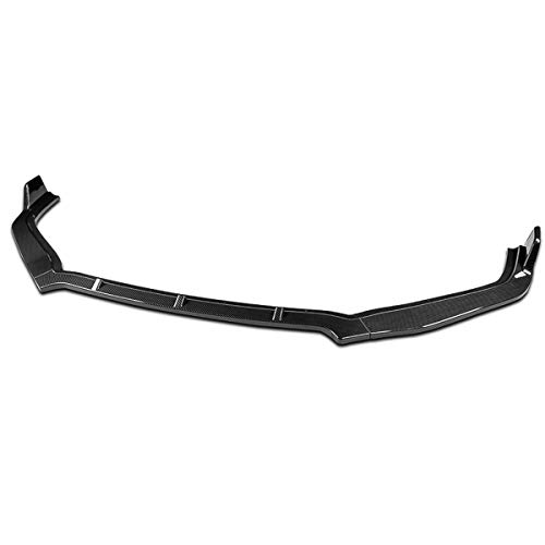3Pcs Carbon Fiber Look Front Bumper Lip Spoiler Wing Body Kit Compatible with Honda Civic 4Dr 2012