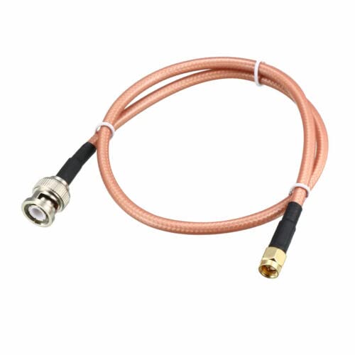 Low Loss RF Coaxial Cable Connection Coax Wire RG-142 SMA Male to BNC Male 50cm