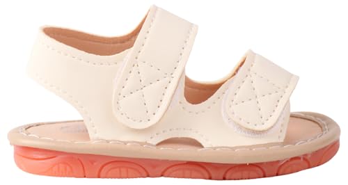 Image of Baby Boys Girls Squeaky Sandals Summer Closed-Toe Anti-Slip Premium Rubber Sole Toddler First Walkers Shoes