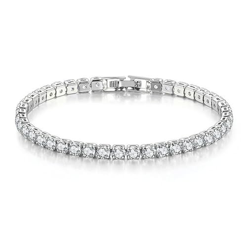 Cadena de Tenis con Diamantes Iced Out de Acero Inoxidable miniatura 1