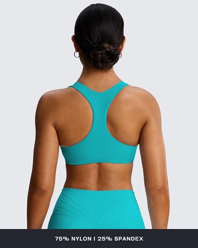 Image of Aoxjox Define Sculpt Racerback Sports Bra | women's workout fitness yoga crop tank, breathable fabric, 4-way stretch, moisture-wicking, gym essential