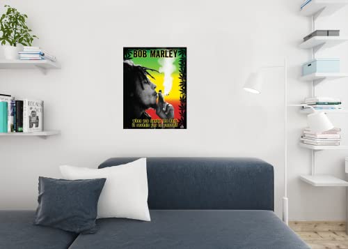 Bob Marley - Smoke The Herb Man! Poster 22 X 34In #TOP3