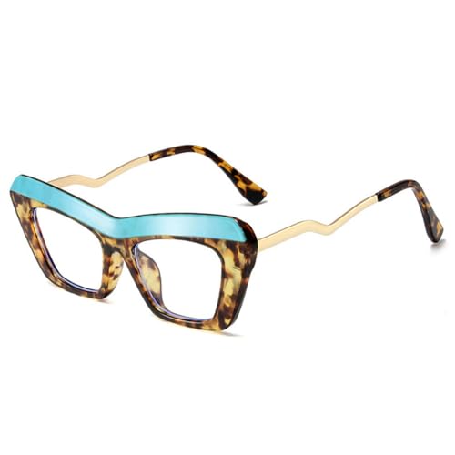 Lunettes carrées colorées C5 transparentes style rétro punk pour homme et femme