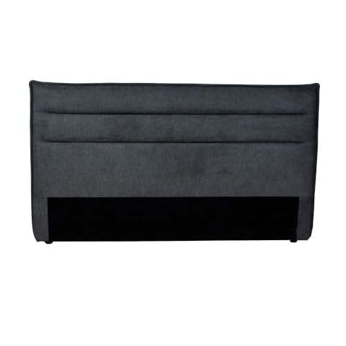 WEBER INDUSTRIES Tête de lit en Tissu Daphne, Compatible avec Lits 140 et 160cm, Gris foncé