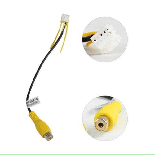 Image of 10-pin Car Radio Stereo Rearview Camera in Back Up Rearview Input Adapter Plug for Aftermarket Android Radio Stereo