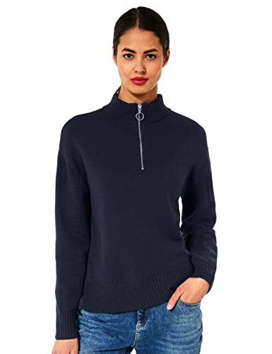 STREET ONE Damen A302208 Sweatshirt, deep Blue, 40