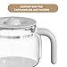10 Cup Coffee Maker Carafe Replacement Pot Compatible with DCGC01 Overflow Coffee Maker DCF02 DCG01