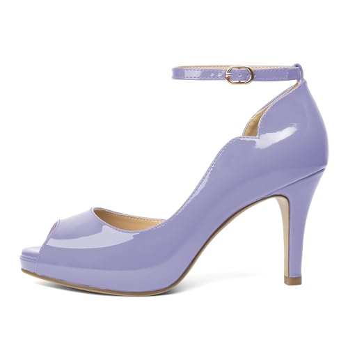 Image of AUMOTED High Heels Pumps Platforms Shoes for Party Daily 3.4 inch Dressy Pumps