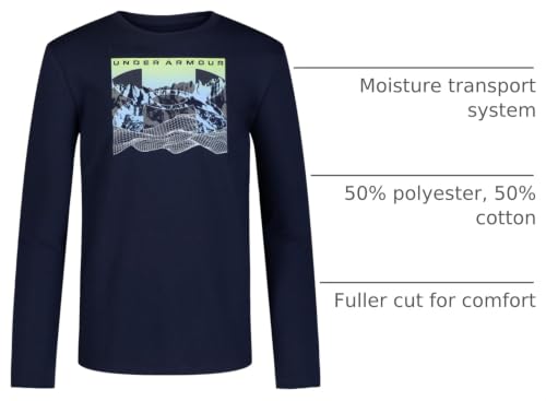 Image of Under Armour Boys' Long Sleeve Graphic T-Shirt, Lightweight & Breathable, Outdoor Collection