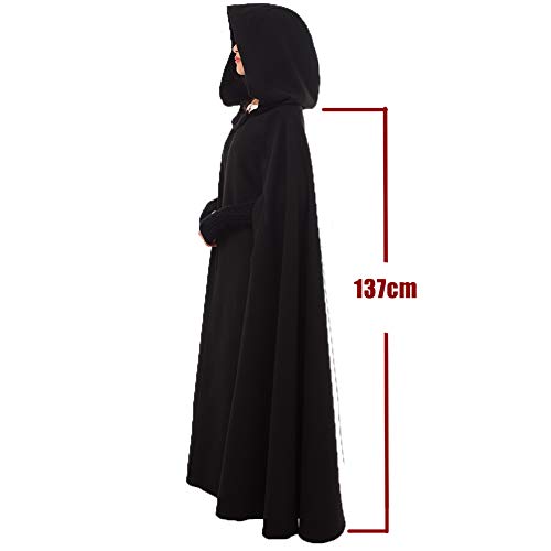 Poncho veste blouson manteau robes chaude en version cape à capuche longue