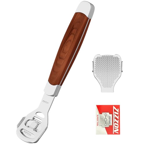 Foot Care Pedicure Callus Shaver Hard Skin Remover Wood Handle 10 Blades