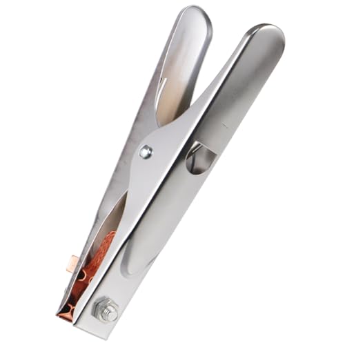 HOLIDYOYO 800A Welder Ground Clamp Shape Heavy Duty Grounding Clamp with Chrome Plated Finish for Secure Electrical Connections Various Industrial Applications