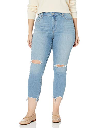 Jessica Simpson Women's Plus Size Adored Curvy High Rise Ankle Skinny Jean, Wonderer, 20W