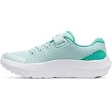 Under Armour Girls' Pre School Surge 4 Alternate Closure, (703) Refresh Mint/Green Mode/Metallic Silver, 1, US