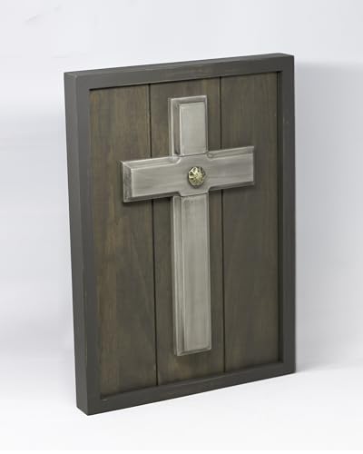 Unity Cross® Hand-Finished Gray Wash for your wall; Unity Candle