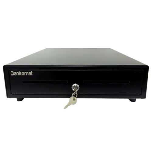 Image of Bankomat Heavy Duty Cash Drawer with 13 Compartments - 5 Bill Slots & 8 Coin Slots - Metal Construction for POS, Retail, and Office Use