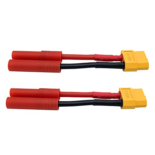 2Pcs Xt60 Xt-60 Female To Hxt 4Mm Male Bullet Connector/Adapter For Rc Lipo Battery Redcat Racing And Exceed Rc #TOP3