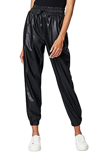 [BLANKNYC] Womens Vegan Leather Joggers, Fashionable & Stylish PantsVegan Leather Joggers, Fashionable & Stylish Pants