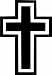 Sassy Stickers Cross Christian Black Decal Car Truck Bumper Window Sticker