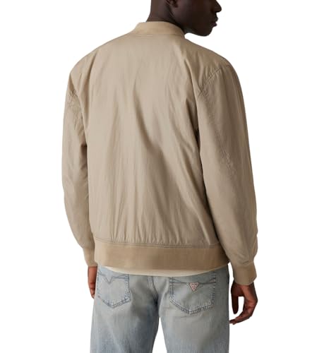 GUESS Men's Tech Nylon Utility Zip Jacket2