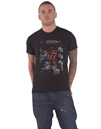 The Rolling Stones T Shirt Elite Faded Band Logo Nouveau Officiel Homme Noir Size XXL - Les Beatles, Paul McCartney, John Lennon, RIngo Starr, George Harrison The Rolling Stones T Shirt Elite Faded Band Logo Nouveau Officiel Homme Noir Size XXL