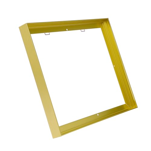 Image of Canvas Frame 16x20, DIY Metal Floating Frames, Canvas Floater Frame for 0.6 inch-0.9 inch Deep Print Painting (Light Gold,16 inchx20 inch)